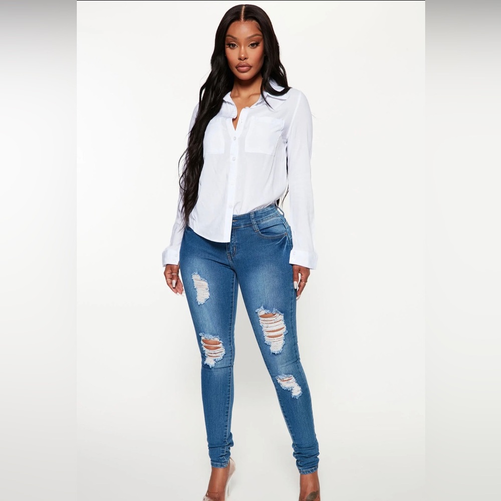 Fashion Nova Too Much Booty Jeans size:11 - Picture 1 of 5